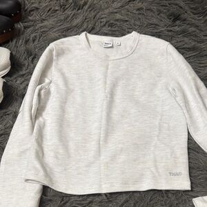 TNA Heather Gray Long Sleeve Shirt